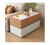 Buffet Buffet Canapé en Bois Massif Table d'appoint Table d'angle Moderne Simple Salon Rangement Buffet Table de Chevet Ménagère Armoire de buffet (Orange, 80 x 30 x 60 cm)