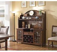 Buffet campagnard Vitrine Commode Armoire à vin Étagère Armoires