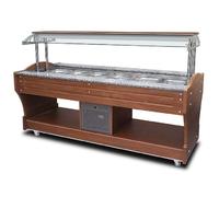 Buffet Central Réfrigéré Professionnel 6 GN 1/1 Mastro NC