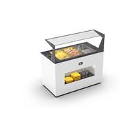 Buffet Chaud Bain Marie Série Vision avec Vitrine Supérieur L 1285 mm Sayl