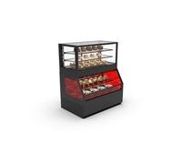 Buffet Chaud Bain Marie Série Vision Bac 3xGN 1/1 H 65 mm avec Vitrine Supérieur Sayl