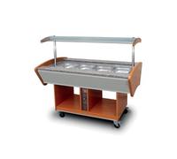 Buffet Chaud Central 4 bacs GN 1/1