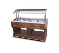 Buffet Chaud Central Bain Marie 4 GN 1/1 Mastro NC