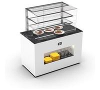 Buffet Chaud Série Vision avec Vitrine Supérieur Cuve en Verre L 1390 Sayl