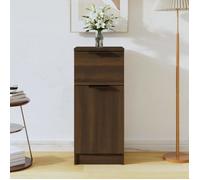 Buffet - Chêne - 30x30x70 cm - 2 portes - Bois d'ingénierie - Style scandinave moderne