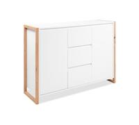 Buffet DENVER Chene artisan 2 portes 3 tiroirs 120 40 88 cm
