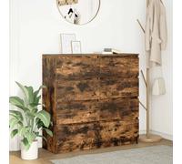 vidaXL Buffet chêne fumé 100x35x99 cm bois d'ingénierie