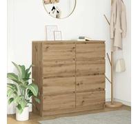 Buffet chêne artisanal 100x35x99 cm bois d'ingénierie vidaXL