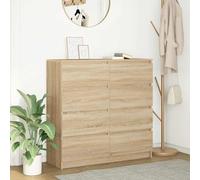 Buffet chêne artisanal 100x35x99 cm bois d'ingénierie vidaXL