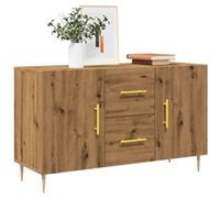 Buffet chêne artisanal 100x36x60 cm bois d ingénierie Marron G