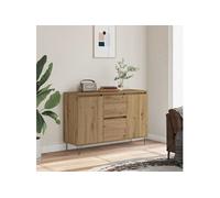 Buffet chêne artisanal 104x35x70 cm bois d ingénierie