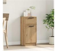vidaXL Buffet chêne artisanal – Bois d'ingénierie 30×30×70 cm – Meuble de rangement