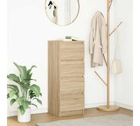 vidaXL Buffet chêne sonoma 37,5x35x99 cm bois d'ingénierie, meuble de rangement, meuble de rangement de cuisine, meuble de 861699