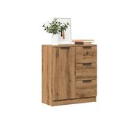Vidaxl Buffet Chêne Artisanal 60x30x70 Cm Bois D'ingénierie Marron
