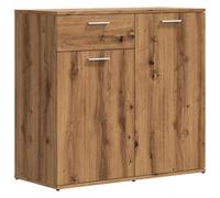 Vidaxl Buffet Chêne Artisanal 80x36x75 Cm Bois D'ingénierie Marron