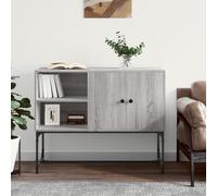 Buffet chêne fumé 100x40x79,5 cm bois d'ingénierie meuble de rangement vidaXL