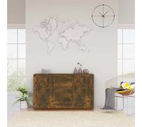 Buffet Chêne fumé 120x36x69 cm Bois d ingénierie