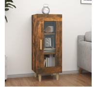 vidaXL Buffet Chêne fumé 34,5x34x90 cm Bois d'ingénierie Multicolore