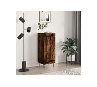 Buffet Chêne fumé 34,5x34x90 cm Bois d ingénierie Marron G