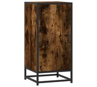 vidaXL Buffet chêne fumé 35,5x35x76 cm bois d'ingénierie et métal, meuble de rangement, meuble de rangement de cuisine, 848941