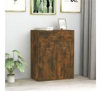 vidaXL Buffet 815375 Chêne fumé 60x30x75 cm Bois d'ingénierie
