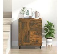 817372 vidaXL Buffet Chêne fumé 69,5x34x90 cm Bois d'ingénierie