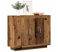 Buffet Chêne Fumé 92x35x75 cm Bois d'Ingénierie Armoire de Rangement vidaXL
