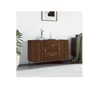 Vidaxl Buffet Chêne Marron 100x36x60 Cm Bois D'ingénierie Marron