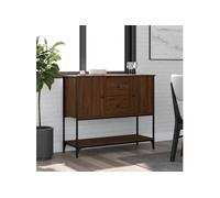 Vidaxl Buffet Chêne Marron 100x36x85 Cm Bois D'ingénierie Marron