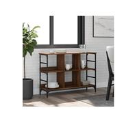 Vidaxl Buffet Chêne Marron 102x32x73,5 Cm Bois D'ingénierie Multicolore