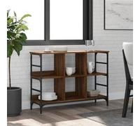 Buffet chêne marron 102x32x73,5 cm bois d ingénierie