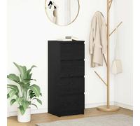 Buffet chêne marron 37,5x35x99 cm bois d'ingénierie meuble de rangement vidaXL