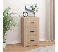 Buffet Chêne Marron 40x33x70 cm Bois d'Ingénierie Armoire Rangement vidaXL