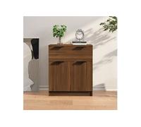 816993 vidaXL Buffet Chêne marron 60x30x70 cm Bois d'ingénierie