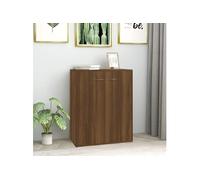 Buffet Chêne marron 60x30x75 cm Bois d ingénierie