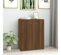 Buffet Chêne marron 60x30x75 cm Bois d ingénierie