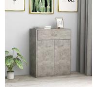Buffet Gris Béton 60 X 30 X 75 Cm Aggloméré - Vidaxl Gris