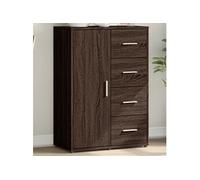 vidaXL Buffet 840512 chêne marron 60 x 31 x 84 cm en bois d'ingénierie