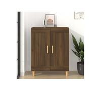 Vidaxl Buffet Chêne Marron 69,5x34x90 Cm Bois D'ingénierie Multicolore