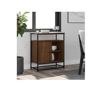 vidaXL Buffet, Meuble de Rangement avec Porte, Armoire latérale, Organisateur de Salon Maison Intérieur Chêne Marron Bois d'Ingénierie