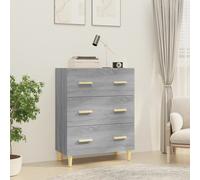 Buffet Chêne Marron 70x34x90 cm Bois d'Ingénierie Armoire de Rangement vidaXL
