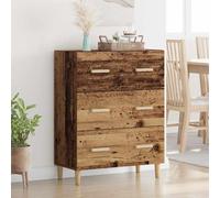 Buffet Chêne Marron 70x34x90 cm Bois d'Ingénierie Armoire de Rangement vidaXL