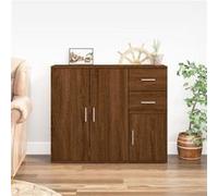 vidaXL Buffet, Armoire Latérale, Meuble de Rangement, Organisateur de Salon Salle de Séjour Intérieur, Moderne, Chêne Marron Bois d'Ingénierie