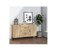 Buffet chêne sonoma 100x36x60 cm bois d ingénierie