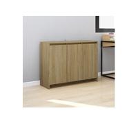 Buffet Chêne sonoma 102x33x75 cm Bois d ingénierie