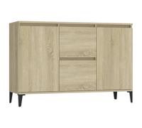 Buffet chêne sonoma 104x35x70 cm bois d ingénierie