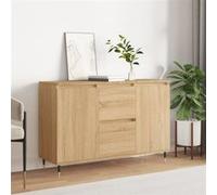 vidaXL Buffet Chêne Sonoma 104x35x70 cm Bois d'ingénierie Marron
