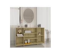Buffet chêne sonoma 120x30x75 cm bois d'ingénierie809623