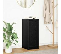 vidaXL Buffet chêne Noir 29,5x34x76 cm Bois d'ingénierie, Meuble de Rangement, Meuble de Rangement de Cuisine, Meuble de Rangement de Salon