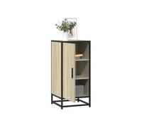 Buffet chêne sonoma 35,5x35x76 cm bois d ingénierie et métal Marron G